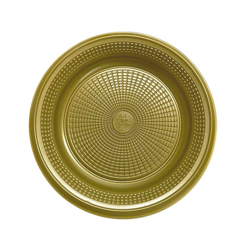 Prato-Descartavel-para-Bolo-Dourado-15cm-c-10---Trik-Trik