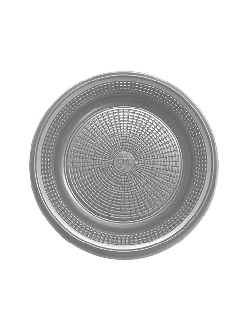 Prato Descartável para Bolo Prata 15cm c/10 - Trik Trik