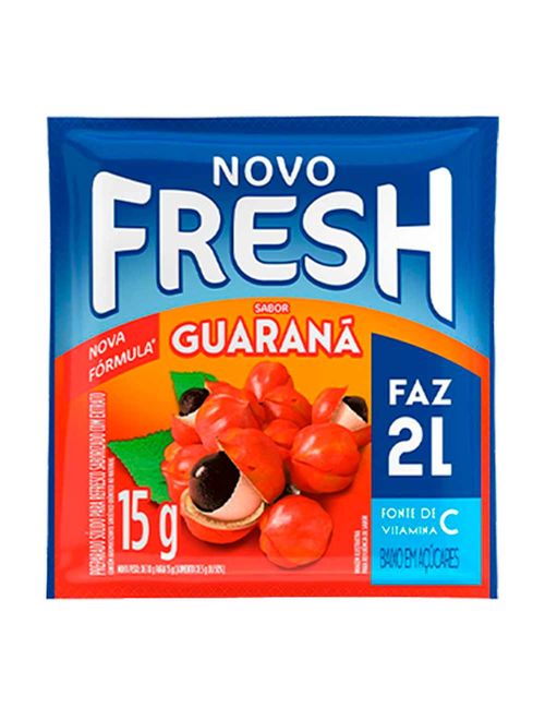 Refresco em Pó Sabor Guaraná 15g - Fresh