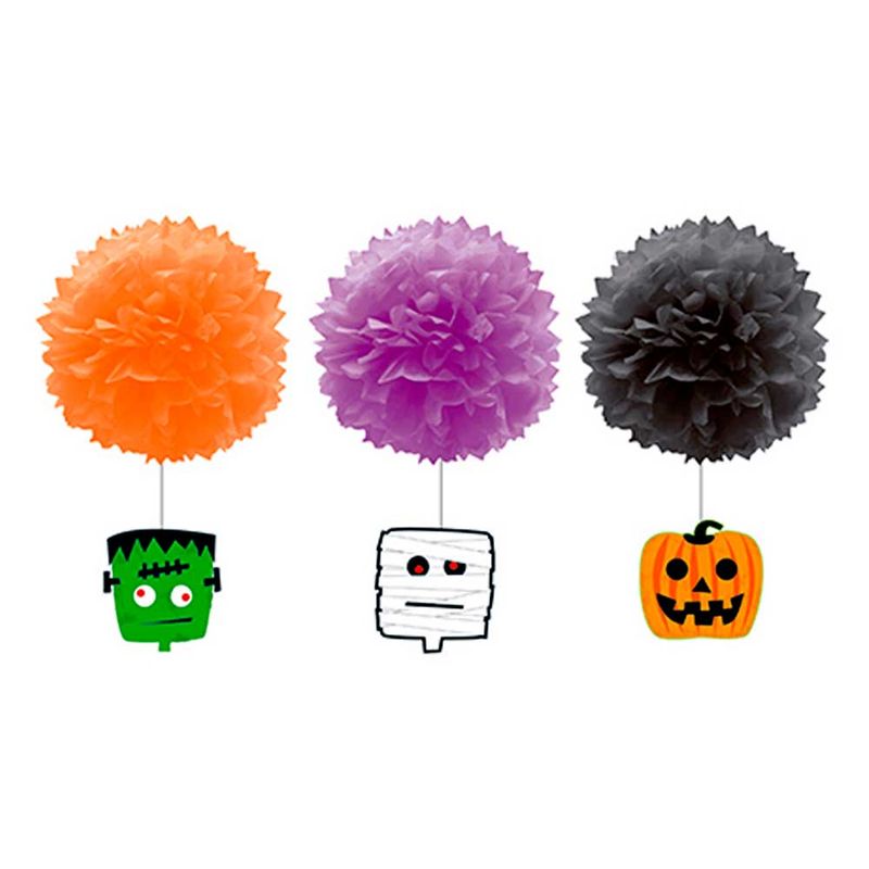 Halloween-Pom-Pom-Decorativo-c-3---Silver-Festas