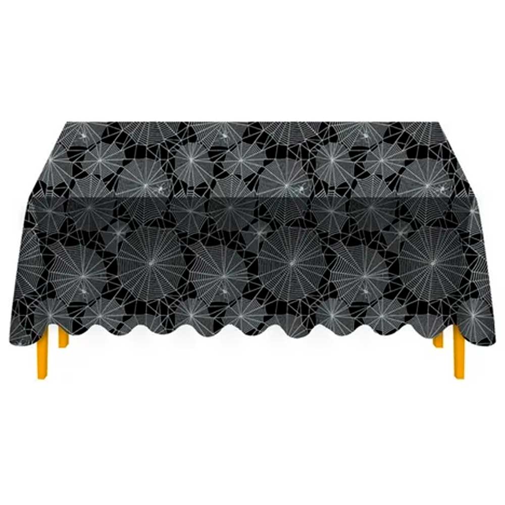Toalha de Mesa Halloween Teia de Aranha