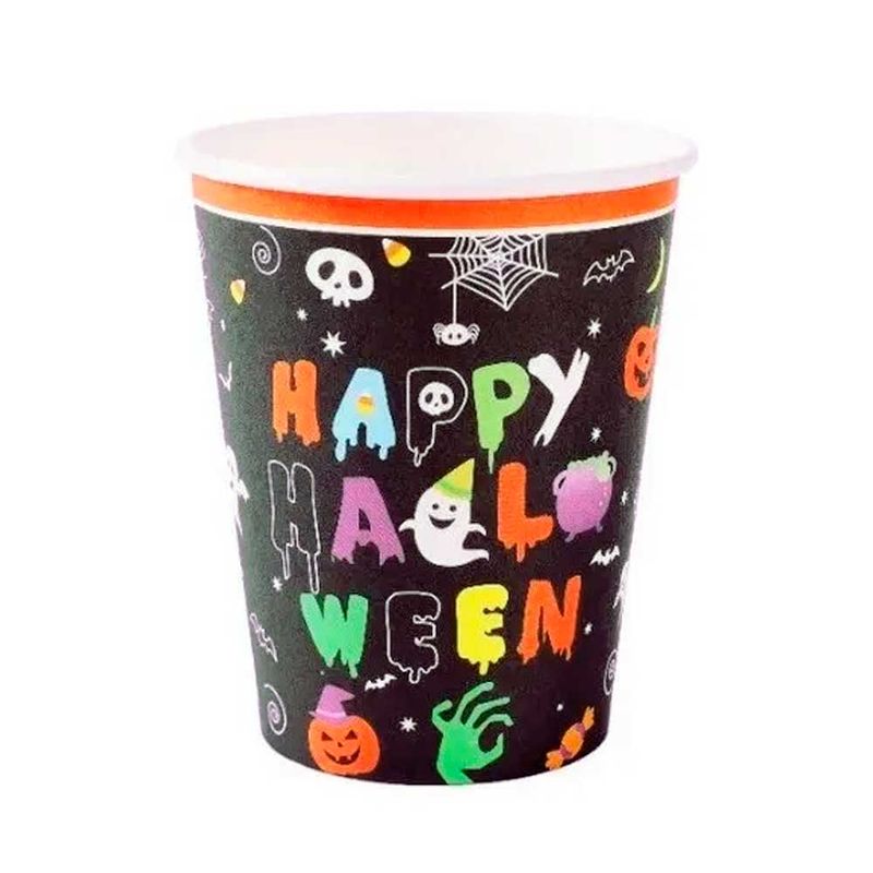 Happy-Halloween-Copo-270ml-c-10---Silver-Festas