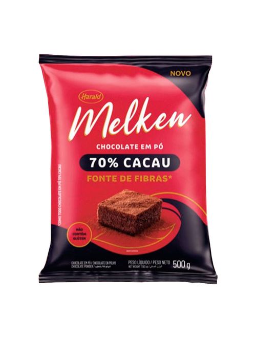 Chocolate em Pó Melken 70% Cacau 500g - Harald