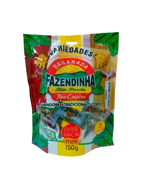 Bananinha Variedades Sortida 150g - Fazendinha