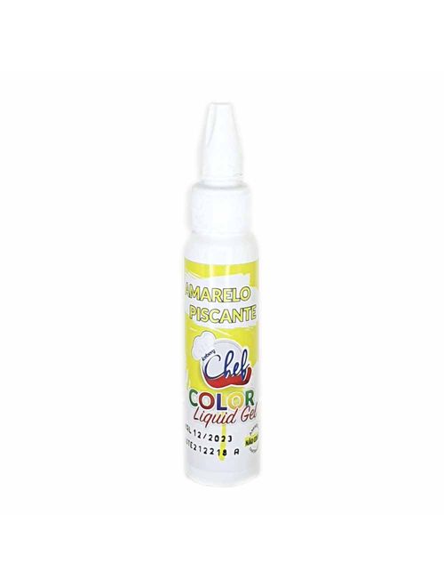 Corante Líquido Gel Amarelo Piscante 25g - Iceberg Chef