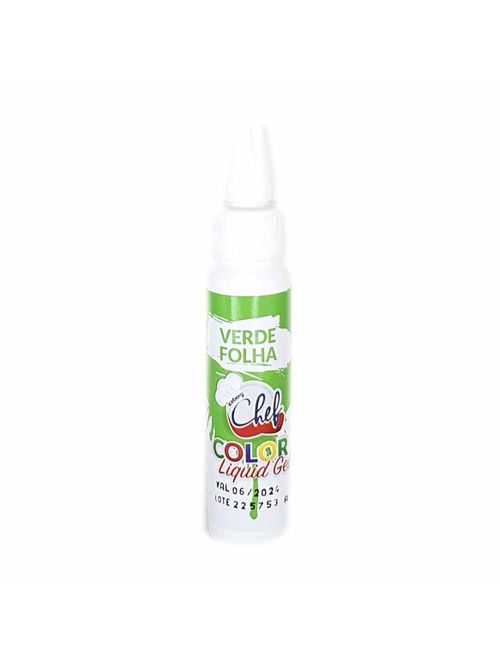 Corante Líquido Gel Verde Folha 25g - Iceberg Chef