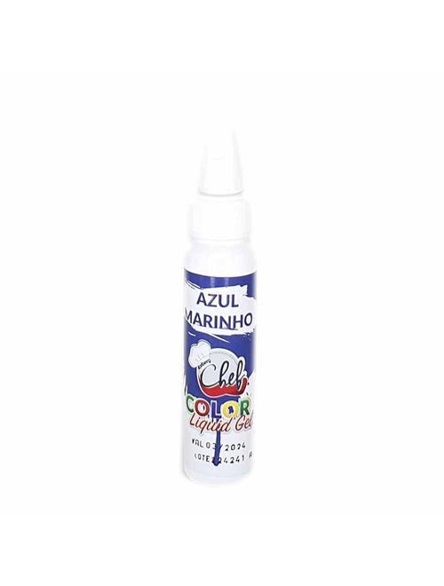 Corante Líquido Gel Azul Marinho 25g - Iceberg Chef