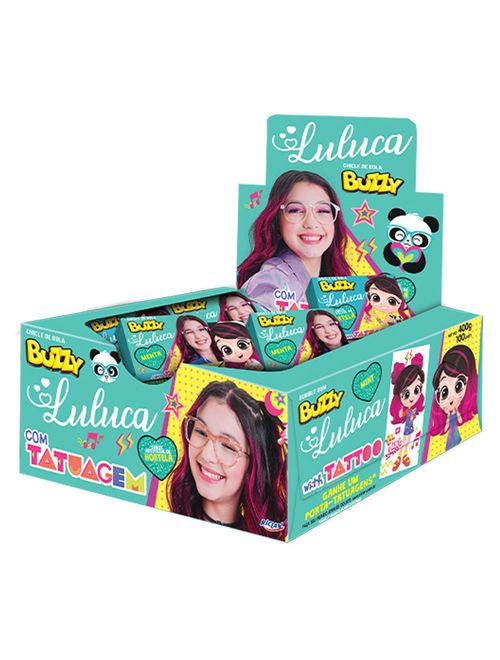Chiclete Buzzy Luluca Menta c/100 - Riclan