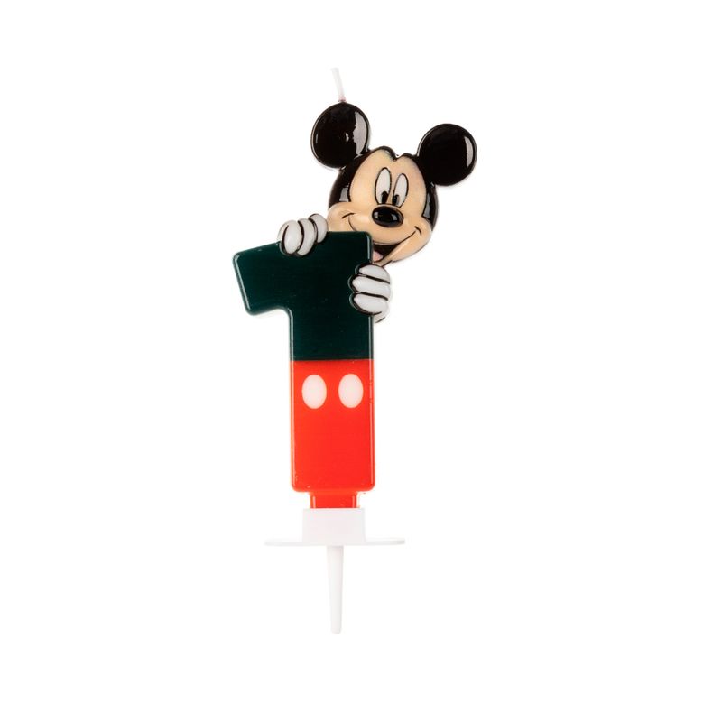 Vela-de-Aniversario-Mickey-Numero-1---Silver-Festas