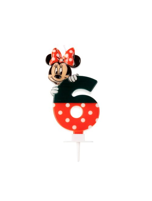 Minnie Vela de Aniversário Número 6 - Silver Festas