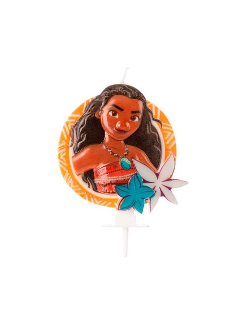 Moana Vela de Aniversário Disney Princesa - Silver Festas