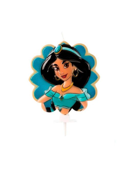 Jasmine Vela de Aniversário Disney Princesa - Silver Festas