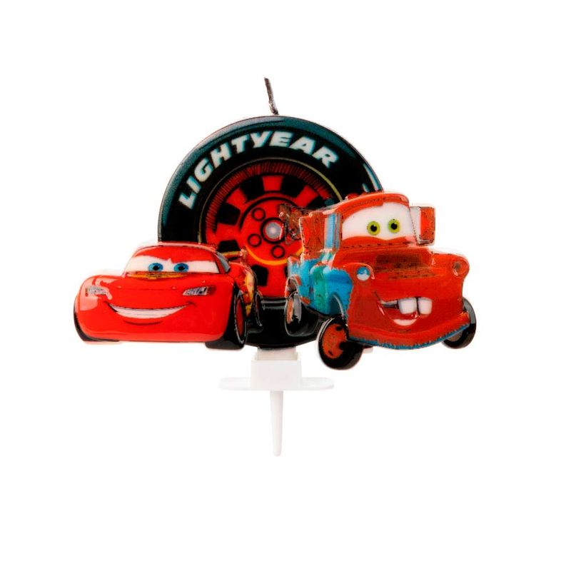Mc-Queen-e-Mate-Vela-de-Aniversario-Carros---Silver-Festas