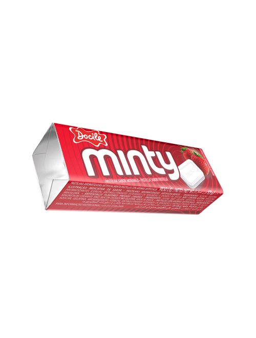 Pastilha Minty Sabor Morango 17g c/40 - Docile