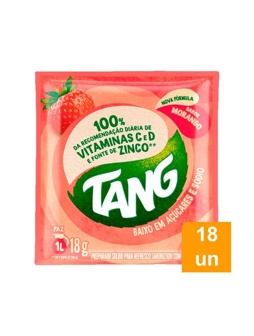 Refresco em Pó Tang Morango 18g c/18 - Suchard