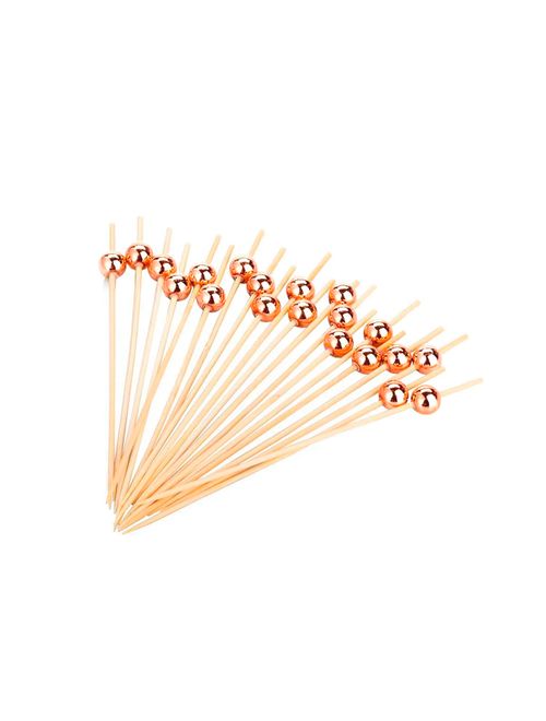 Palito de Bambu Rose Goldc/20 - Silver Festas