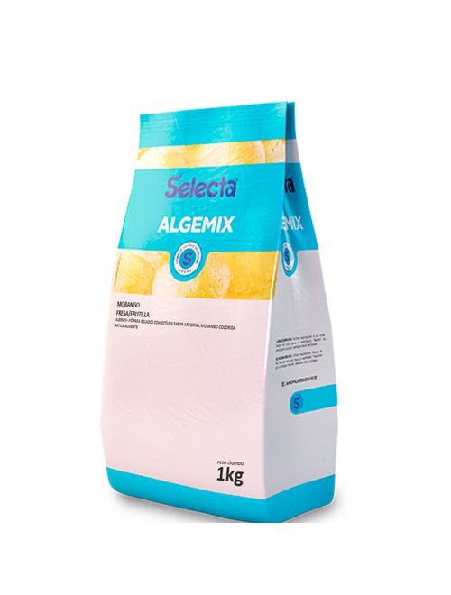 Algemix Pó p/ Gelados Sabor Morango 1kg- Selecta