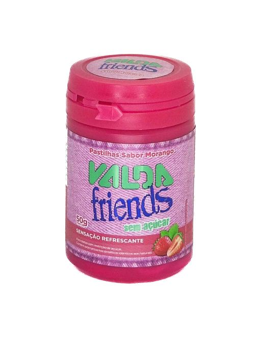 Pastilha Friends Pote Morango 50g c/6 - Valda