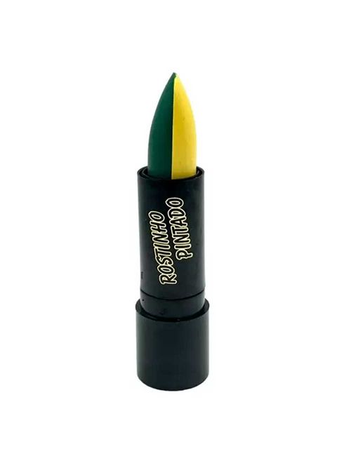 Batom Brasil Verde e Amarelo - Rostinho Pintado