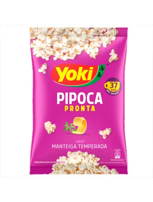 Pipoca Pronta Sabor Manteiga Temperada 28g - Yoki