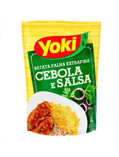 Batata Palha Extrafina Sabor Cebola e Salsa 100g - Yoki