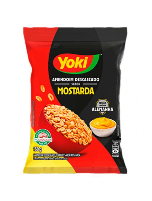 Amendoim Descascado Sabor Mostarda150g - Yoki