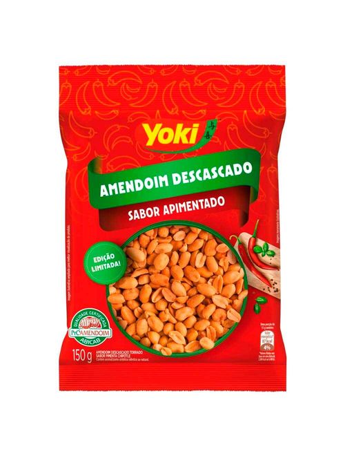 Amendoim Descascado Sabor Pimenta 150g - Yoki