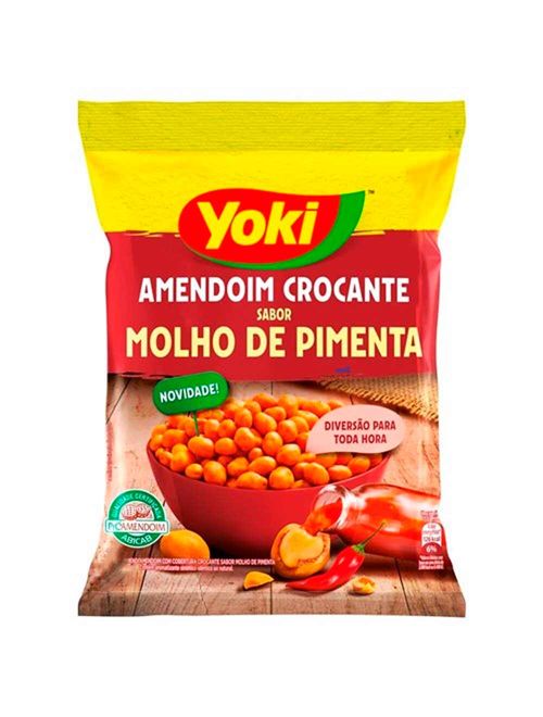 Amendoim Crocante Sabor Molho de Pimenta 150g - Yoki