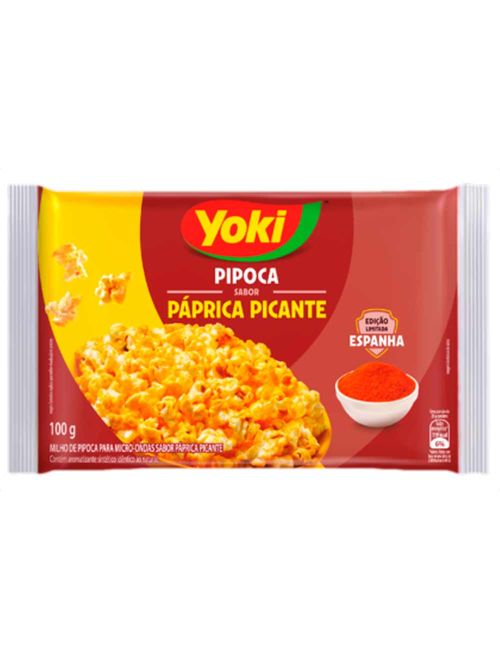 Pipoca de Microondas Páprica Picante 100g - Yoki