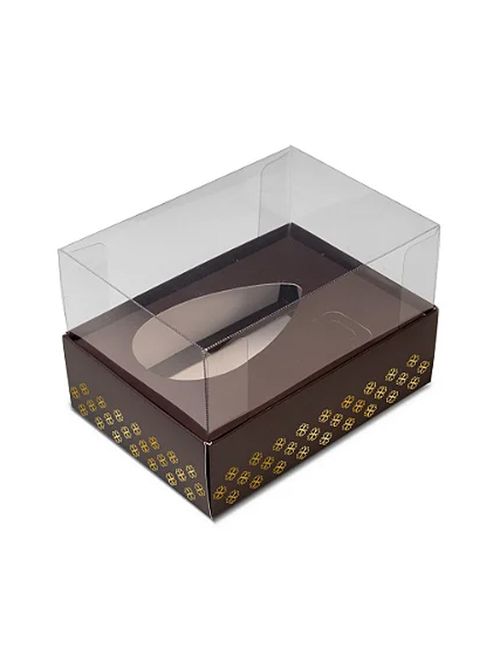 Caixa para Ovo de Colher Multi Berço 100g/150g Marrom Fiori - Sulformas