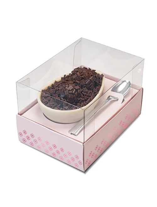 Caixa para Ovo de Colher Multi Berço 100g/150g Rosa Fiori - Sulformas