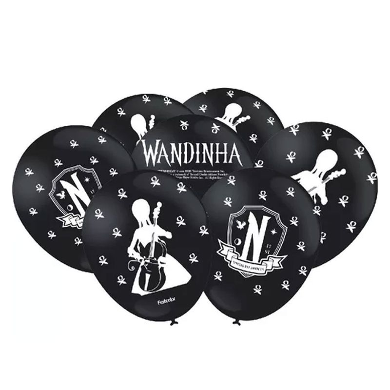 Wandinha-Balao-Decorado-No9-c-25-Preto---Festcolor