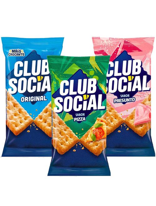 Kit Club Social Pizza + Original + Presunto - Mondelez