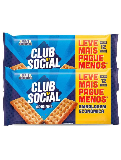 Kit 2 Big Pack Club Social Tradicional - Mondelez