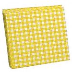 Guardanapo-Xadrez-Amarelo-Branco-25x25cm-c-20---Silver-Festas