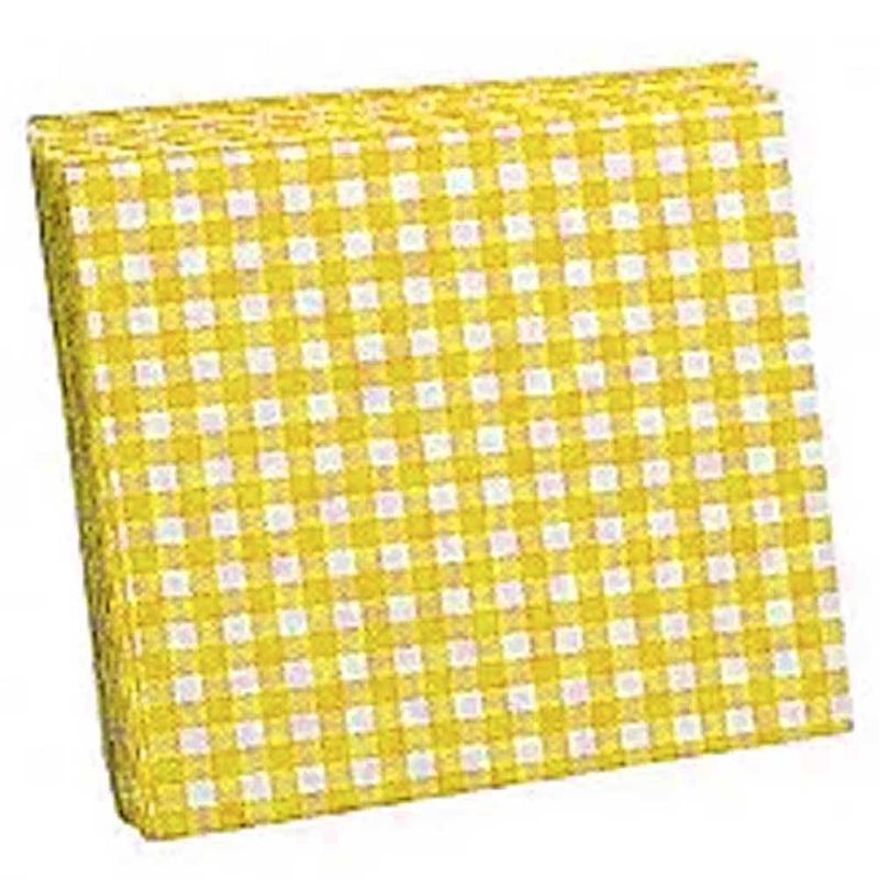 Guardanapo-Xadrez-Amarelo-Branco-25x25cm-c-20---Silver-Festas