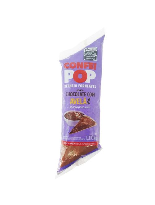 Recheio Forneável Sabor Chocolate com Avelã Confei Pop 1,01kg - Harald