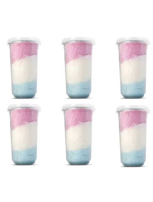 Algodão Doce Colorido 20g Azul, Branco e Rosa c/6 - Buschle