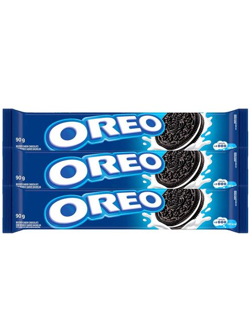 Kit 3 Oreo Baunilha 90g - Mondelez