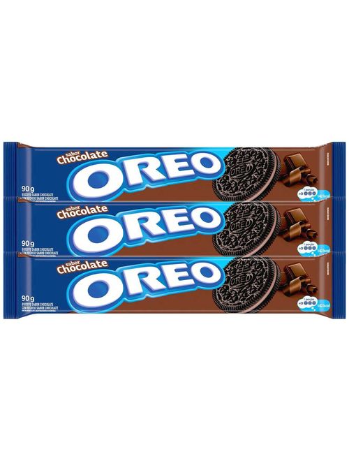 Kit 3 Oreo Chocolate 90g - Mondelez