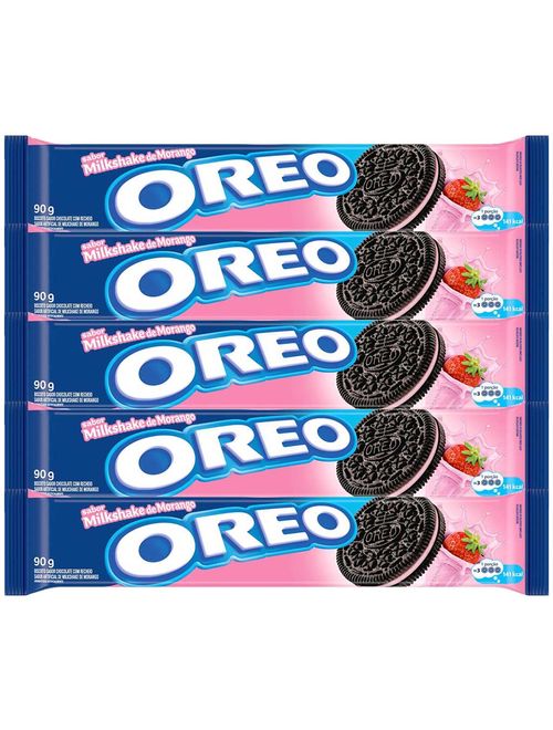 Kit 5 Oreo Morango 90g - Mondelez