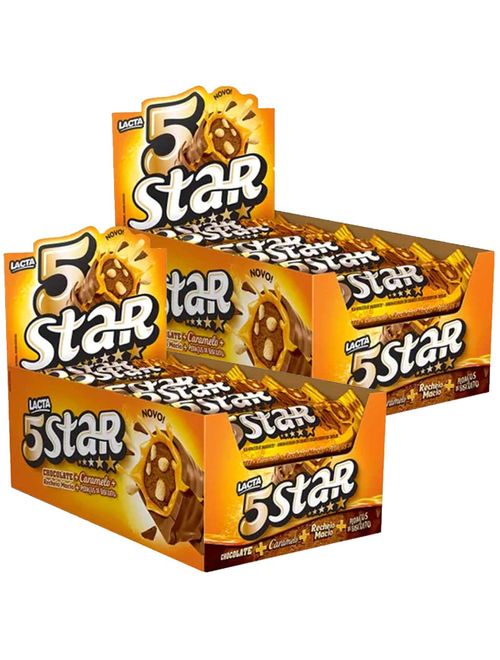 Kit 2 Display 5 Star c/18 - Lacta