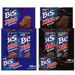 Kit-2-Displays-Bis-Xtra-ao-Leite---Bis-Xtra-Black-c-24---Lacta