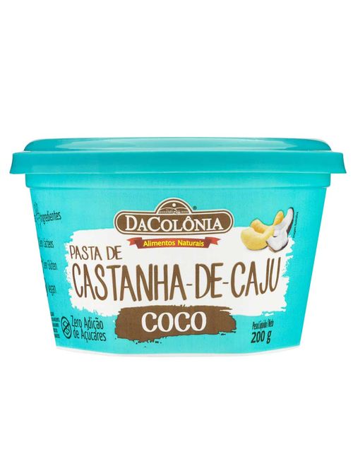 Pasta de Castanha-de-Caju Coco 200g - DaColônia