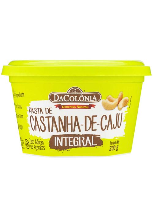 Pasta de Castanha-de-Caju Integral 200g - DaColônia