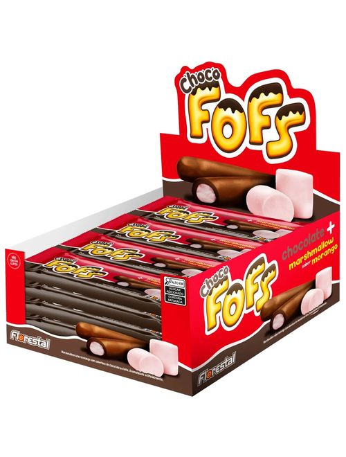 Choco Fofs Sabor Morango c/16 - Florestal