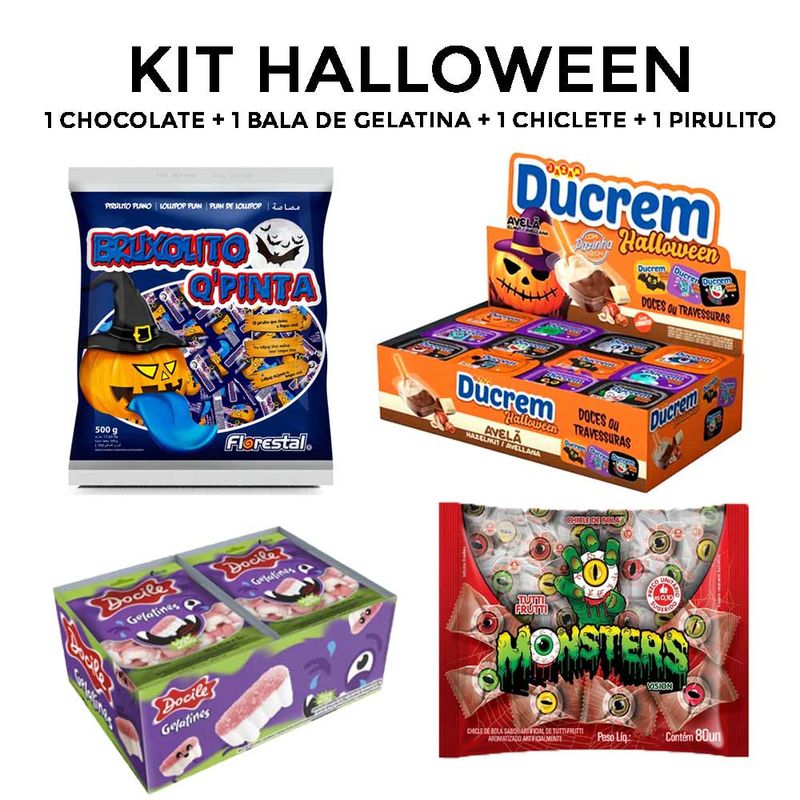 Doces-Dia-das-Bruxas-Halloween-1-Chicle-Olho-1-Goma-Dentadura-1-Pirulito-Bruxolito-1-Creme-Avela