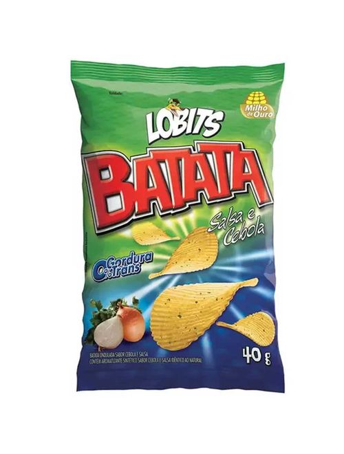 Caixa de Batata Ondulada Cebola e Salsa 40g c/20 - Lobits