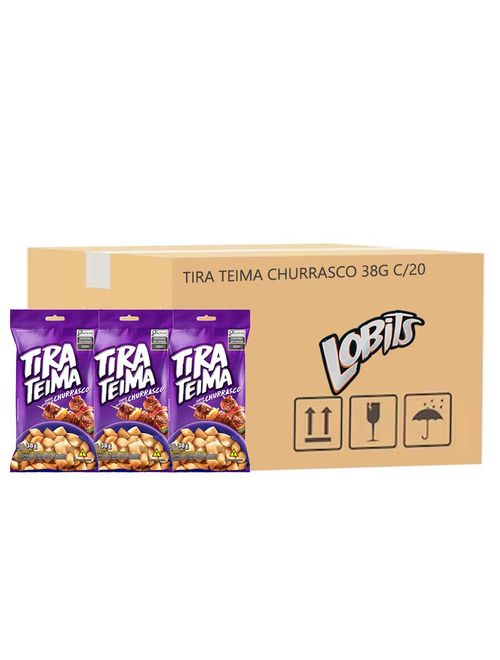 Salgadinho Tira Teima Sabor Churrasco 38g c/20 - Lobits