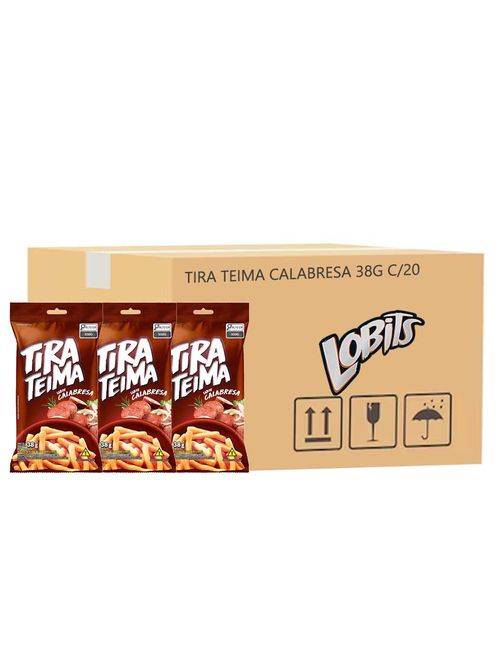 Salgadinho Tira Teima Sabor Calabresa 38g c/20 - Lobits